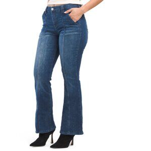 NICOLE MILLER NEW YORK Blue Soho High Rise Kick Flare Jeans